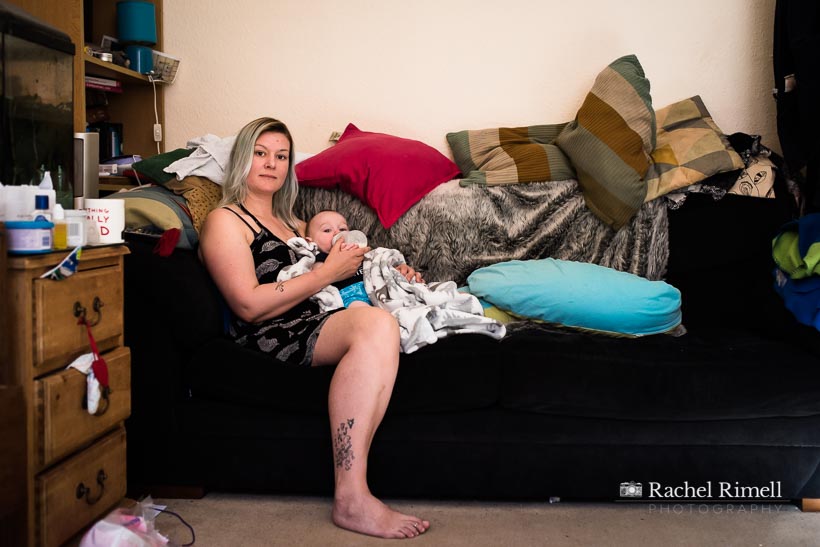 Mother and child documentary photography London