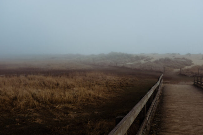 fine art photography print - mist over the beach at Walberswick
