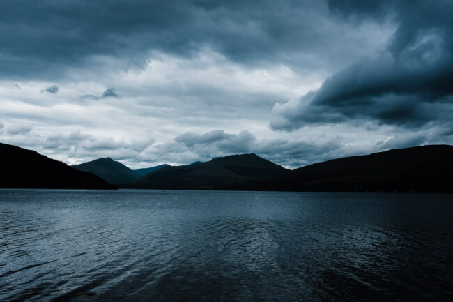 fine art landscape photography print - Loch Fyne view in blue